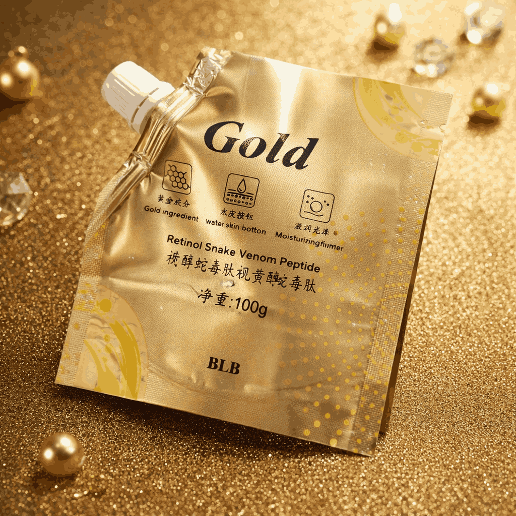 Premium 24K Gold Retinol Anti-Aging Eye Cream with Vibrating Massager Wand | Dark Circles, Puffiness & Wrinkles Treatment – Luxury Eye Care (100g)
