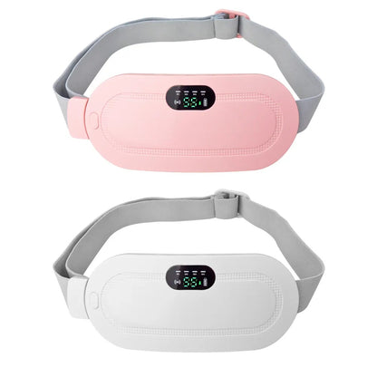 Portable Menstrual Heating Pad Smart Warm Palace Belt – Cordless Cramp Relief Massager Vibration Waist Trimmer