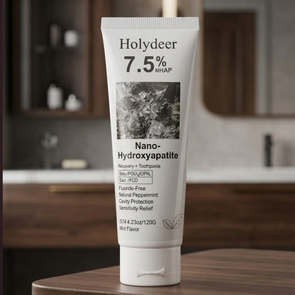 Holydeer Recovery Toothpaste | 7.5% Nano-Hydroxyapatite For Enamel Repair & Whitening - 120Gram