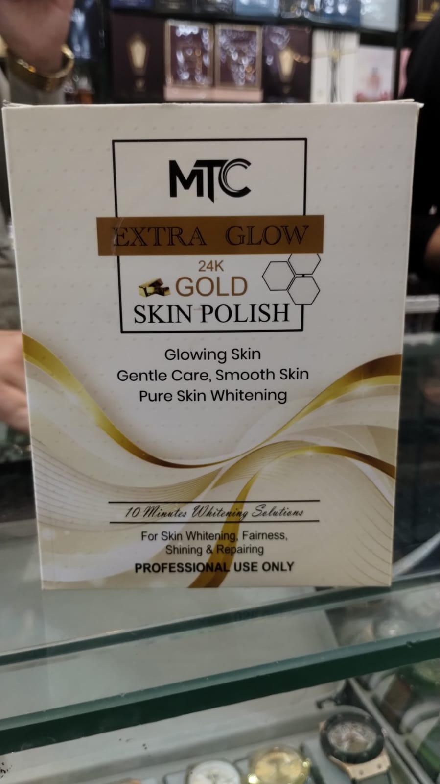 MTC International Extra Glow 24K Gold Skin Polish Kit | Professional Face & Body Brightening System – Instant Radiance Glow (Made in France)
